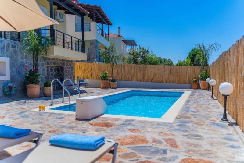 Pigianos Kampos Kreta, Pigianos Kampos: Stilvolle Villa mit beheiztem Pool und Gästestudio in der Nähe von Rethymno zu verkaufen Haus kaufen